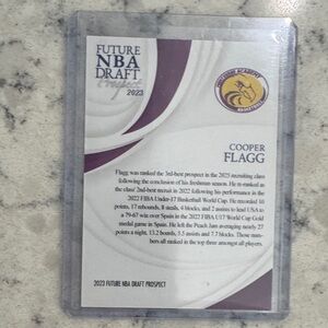 NBA Future Draft Prospect Card - White, Purple, Gold